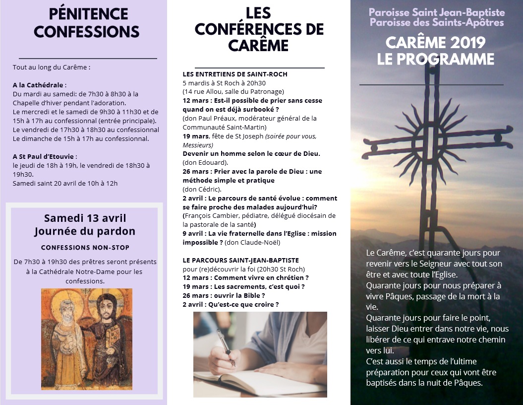 Carême 2019 (partie 1).